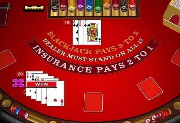 The European Blackjack?game from Microgaming.