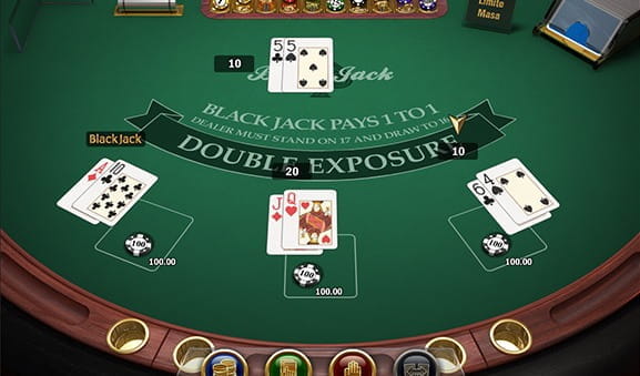 Joac? Blackjack Double Exposure la Unibet 