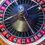 A roulette wheel.