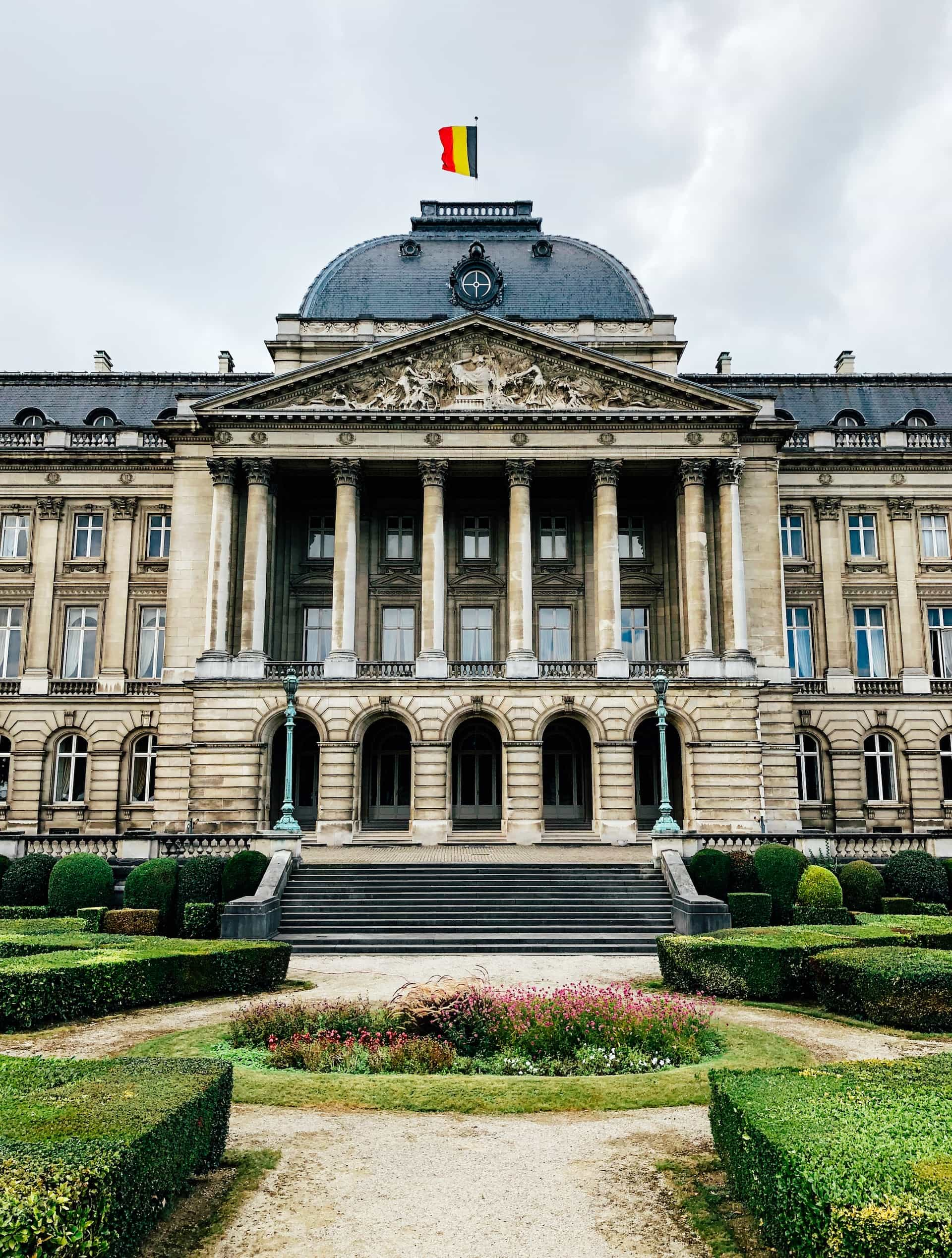 The royal palace of Brussels.