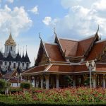 A Landscape with Traditional Buildings in Thailand